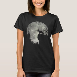 Camiseta German Shepherd And Moon Halloween