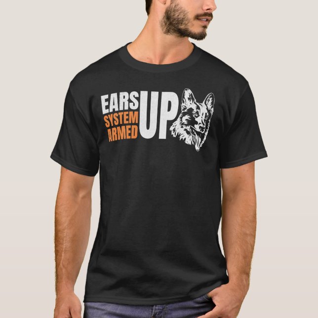 Camiseta German shepherd Aumenta O Sistema Arrasto Gsd Dize (Frente)