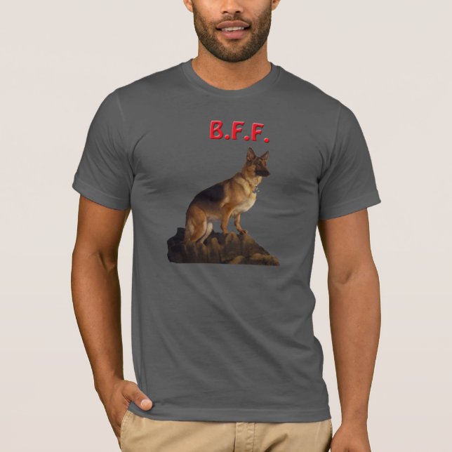 Camiseta German shepherd B.F.F. (Frente)