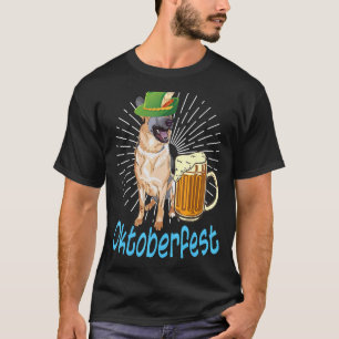 Camiseta German shepherd Bavarian Lederhosen Beer Oct