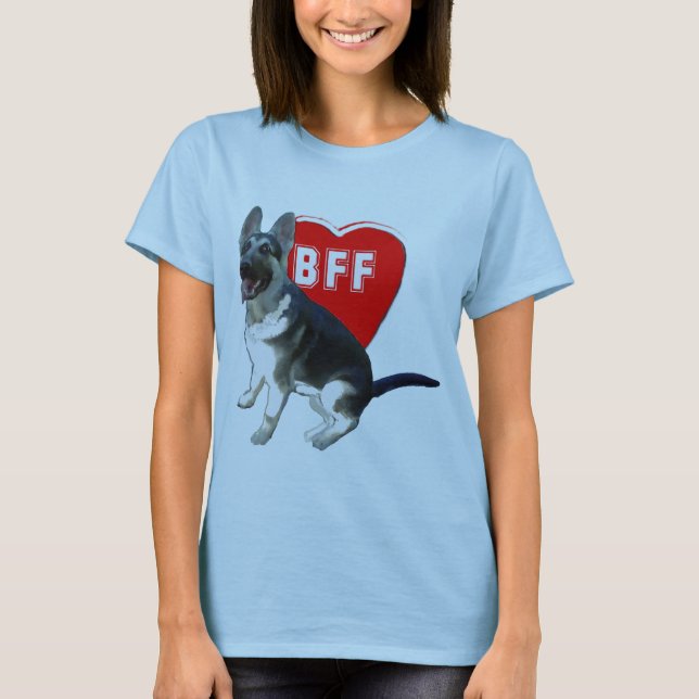 Camiseta German shepherd BFF (Frente)