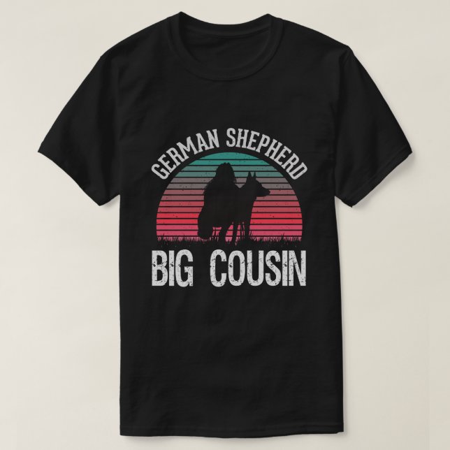 Camiseta German shepherd BIG COUSIN Vintage (Frente do Design)