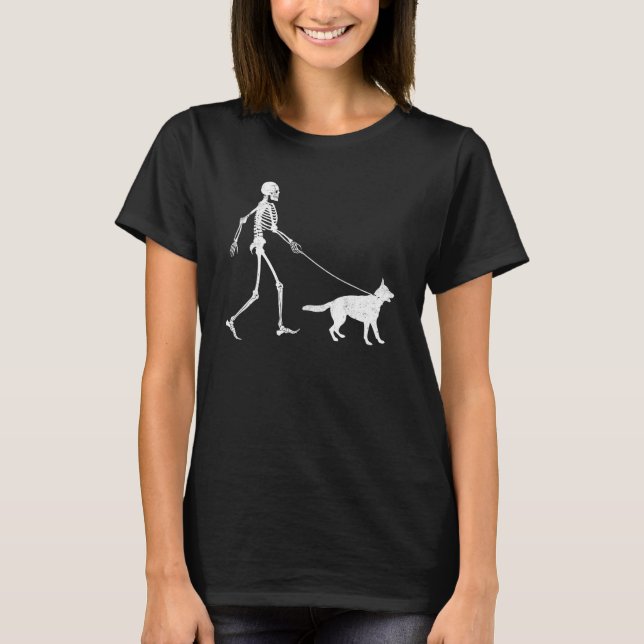 Camiseta German shepherd Bonito Figurino de Halloween Crian (Frente)