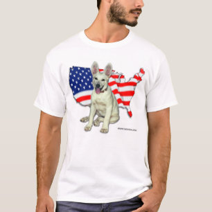 Camiseta German shepherd branco