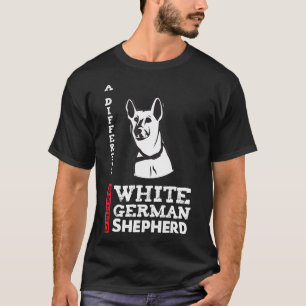 Camiseta German shepherd Branco De Raça Diferente