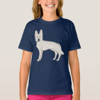German shepherd branco suíço - Cão de desenho anim