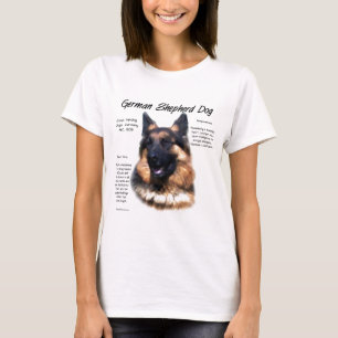 Camiseta German shepherd (cabelos longos) História Design