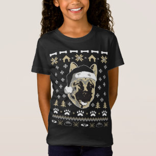 Camiseta German shepherd Cachorro de Natal Feio Xmas