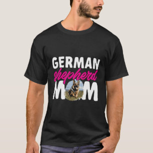 Camiseta German shepherd Cachorro German shepherd Mãe