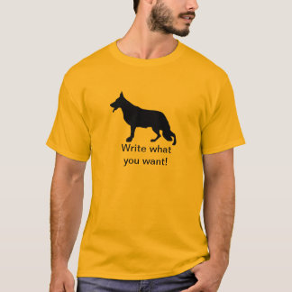 Camiseta German shepherd Cachorro preto