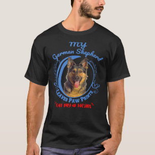Camiseta german shepherd Cachorro Proprietário Imprime Em