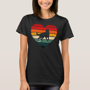Camiseta German shepherd Cachorro Sunset Pai Mãe