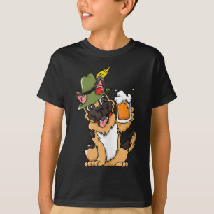 Camiseta German shepherd Cão Cão Cão Cama Baviera Prost Tan