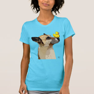 Camiseta German shepherd Cão e Pato