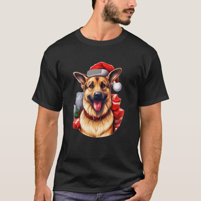 Camiseta German Shepherd Christmas German Shepherd Owners (Frente)