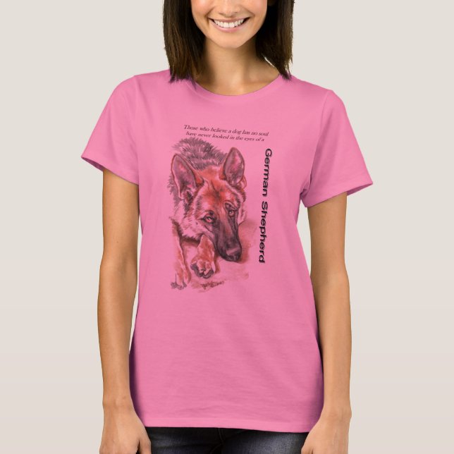 Camiseta German shepherd "com alma " (Frente)