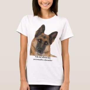 Camiseta German shepherd cómico e engraçado