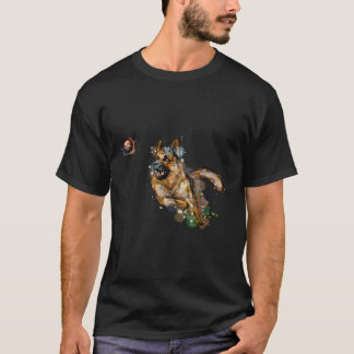 Camiseta German shepherd De Aquarelas Para Proprietários De