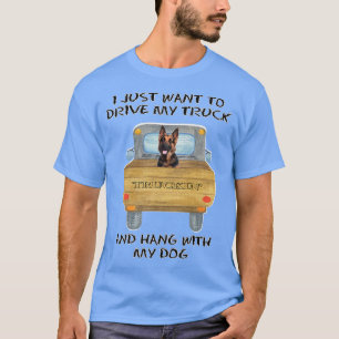 Camiseta German shepherd de Cachorro Condutor de Caminhões