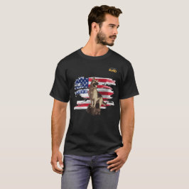 Camiseta German shepherd de Just4GSD que guarda a bandeira