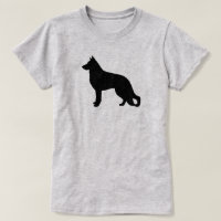 German shepherd de silhueta