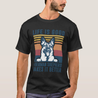 Camiseta German shepherd Dif Men Women Dog Pai Mãe Alemã