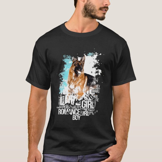 Camiseta German Shepherd Dog Cool (Frente)