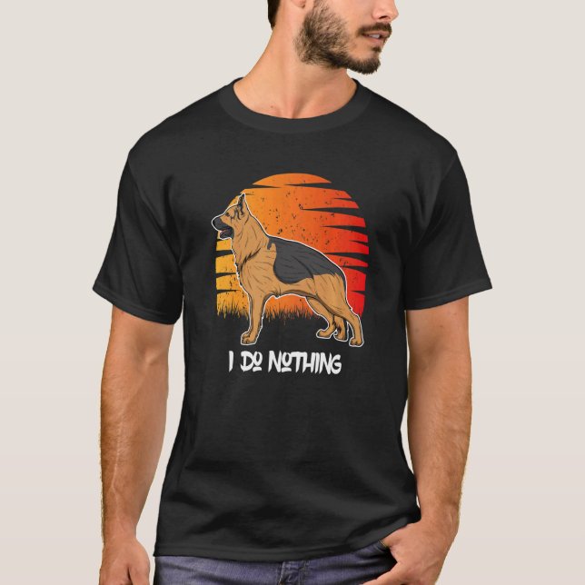 Camiseta German Shepherd Dog Gsd Sunset 15 (Frente)