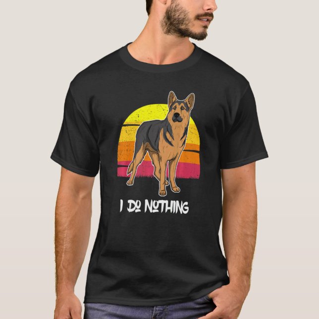 Camiseta German Shepherd Dog Gsd Sunset 50 (Frente)