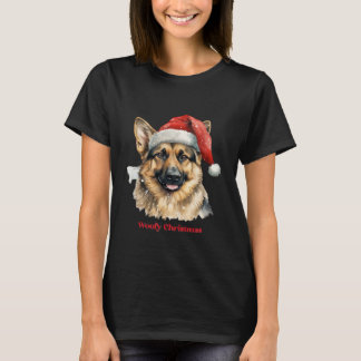 Camiseta German Shepherd Dog Xmas Christmas Gift Ideas Woof