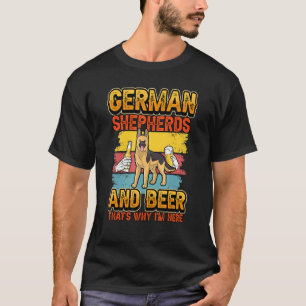 Camiseta German shepherd E Cerveja Por Isso Estou Aqui Cach