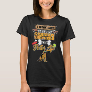 Camiseta German shepherd Engraçado Lover I Dog Lover I Germ