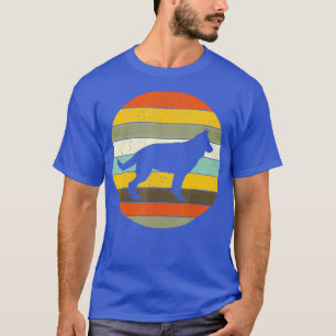 Camiseta German shepherd Estilo Retro Homens Mulheres e Cri