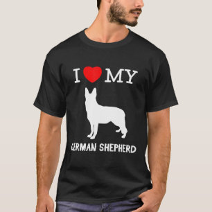 Camiseta German shepherd Eu Amo Meu Cachorro German shepher