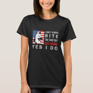 Camiseta German shepherd Eu Nem Sempre Mordo A Cara Ruim
