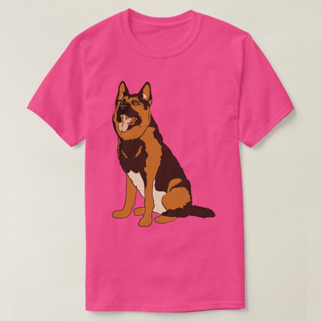 Camiseta German shepherd german shepherd (Frente do Design)