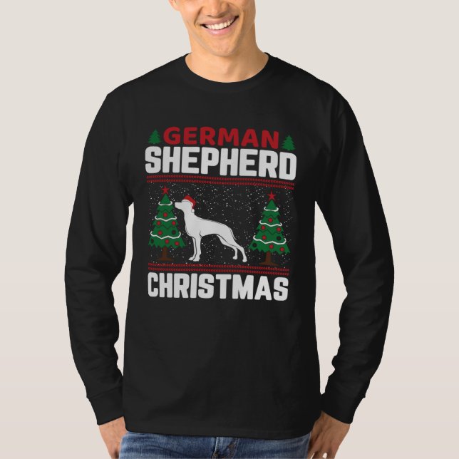 Camiseta German Shepherd German Shepherd Christmas (Frente)