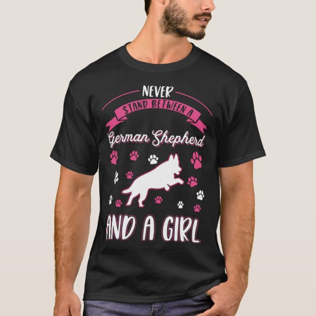 Camiseta German shepherd Girl (Frente)