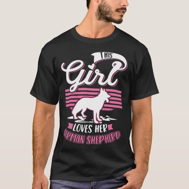 Camiseta German Shepherd Girl German Shepherd  1 (Frente)