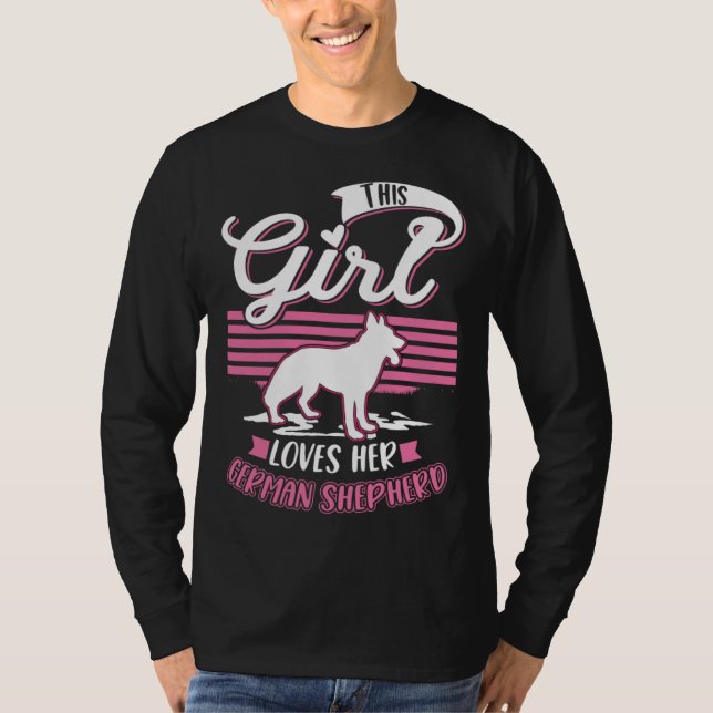 Camiseta German Shepherd Girl German Shepherd  1 (Frente)