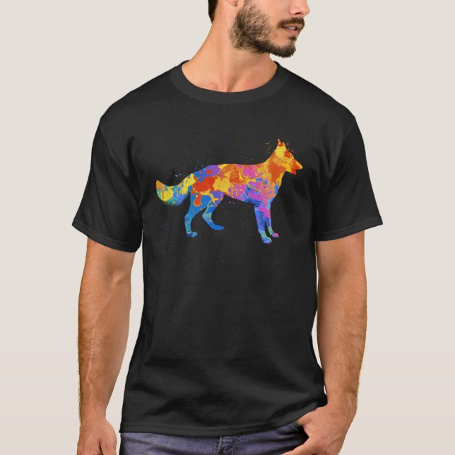 Camiseta German Shepherd Graphic  Dow Owner (Frente)