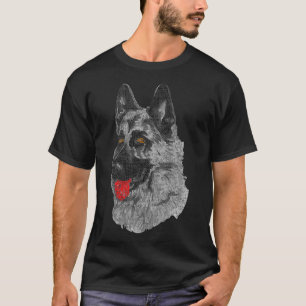 Camiseta german shepherd GSD K9 Polícia Cachorro Mãe Pai