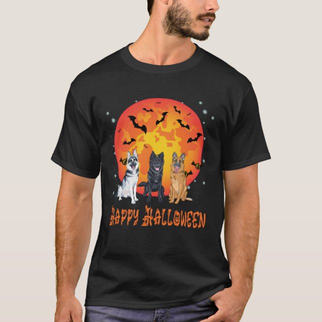 Camiseta German Shepherd Halloween costume for Men Women Ki (Frente)