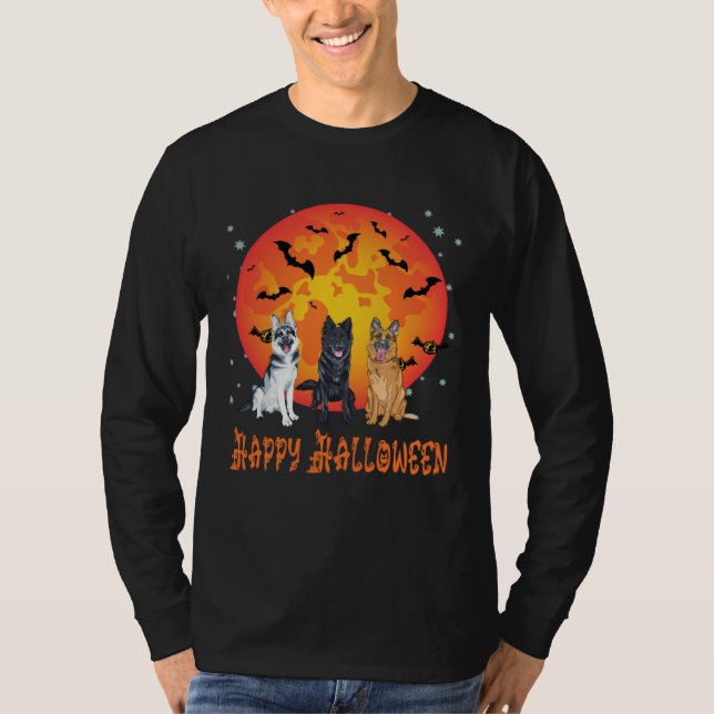 Camiseta German Shepherd Halloween costume for Men Women Ki (Frente)