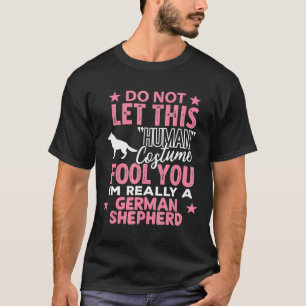 Camiseta German shepherd Halloween Costume Humano Im Alemão