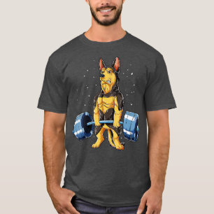Camiseta German shepherd Levantando Engraçados Engraçados H