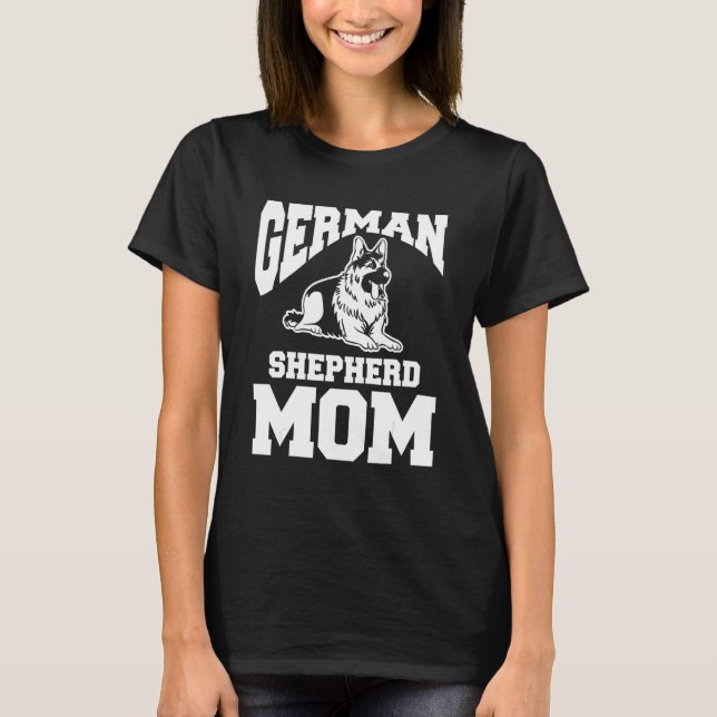 Camiseta German shepherd Mãe Animal Cão 1 (Frente)