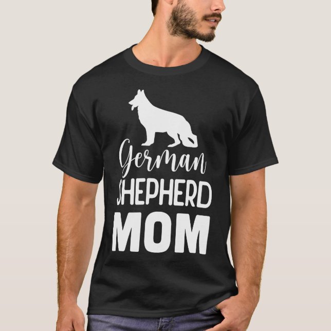 Camiseta German shepherd Mãe Cão 598 (Frente)