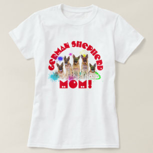 Camiseta German shepherd Mãe Melhor Mãe