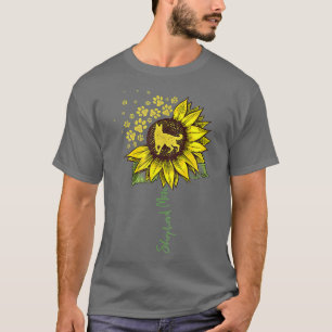 Camiseta German shepherd Mãe Pastor De Girassol Dói Cachorr